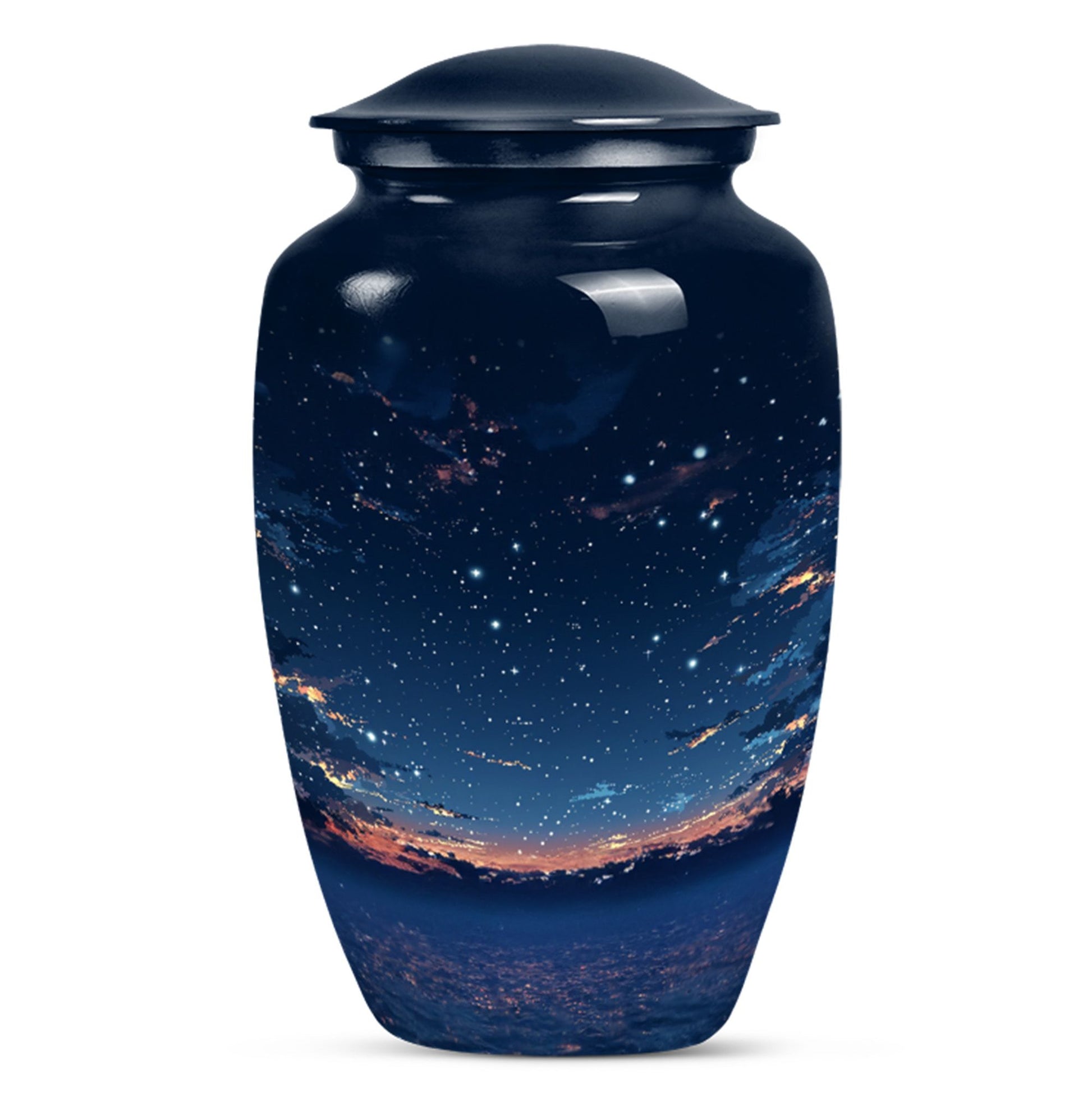 Starry Night Theme Large Urn 10 Inch
