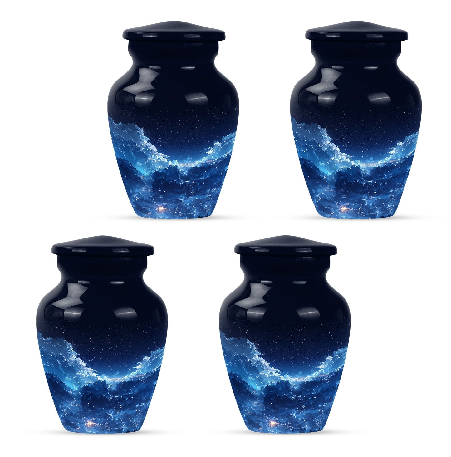Starry Night Theme 3 Inch Keepsake Pack of 4