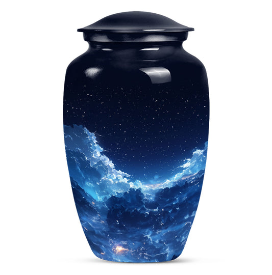 Starry Night Theme Large Urn 10 Inch