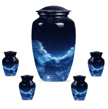 Large Urn With 4 Keepsake Urn