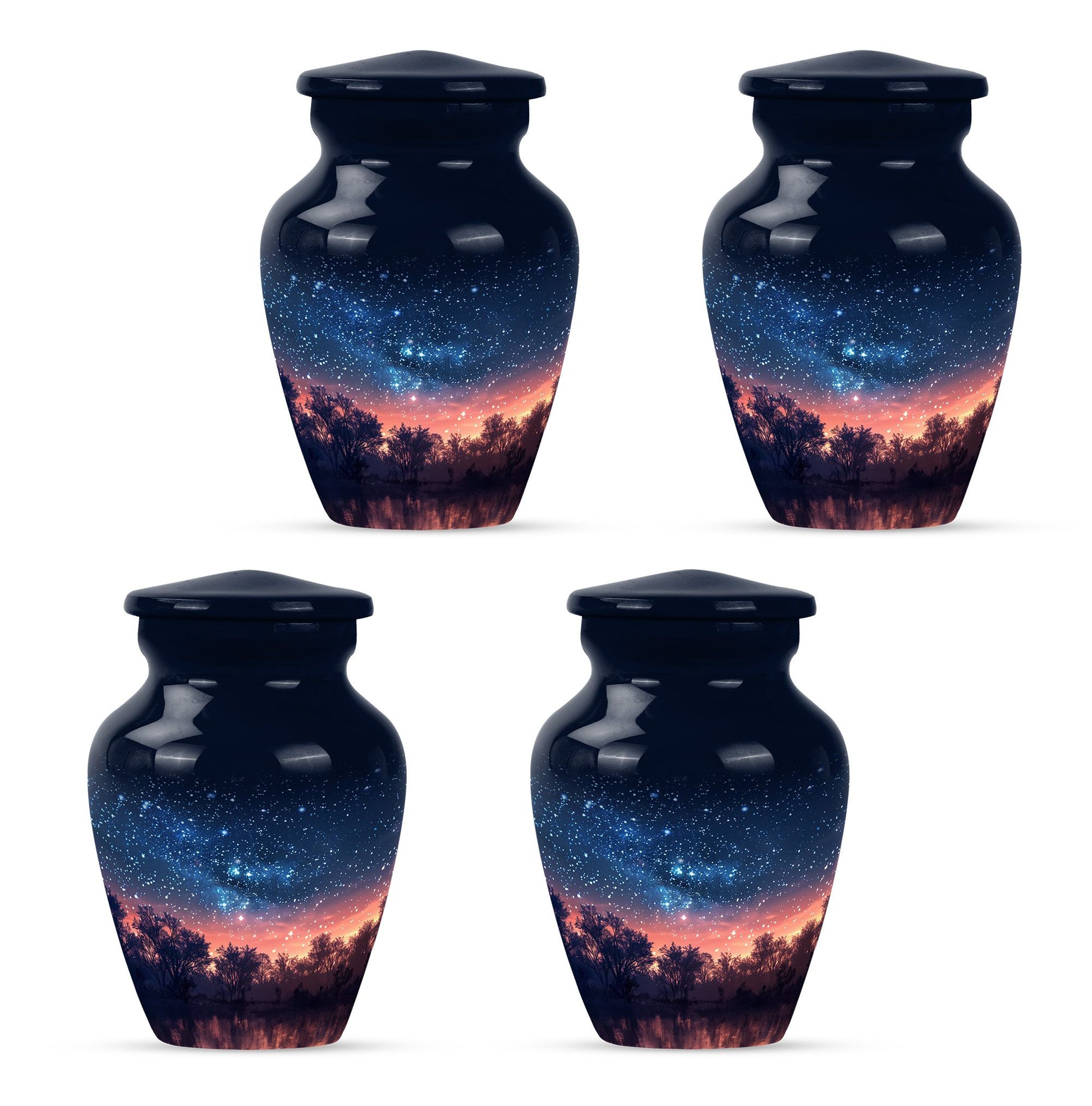 Starry Night Theme 3 Inch Keepsake Pack of 4