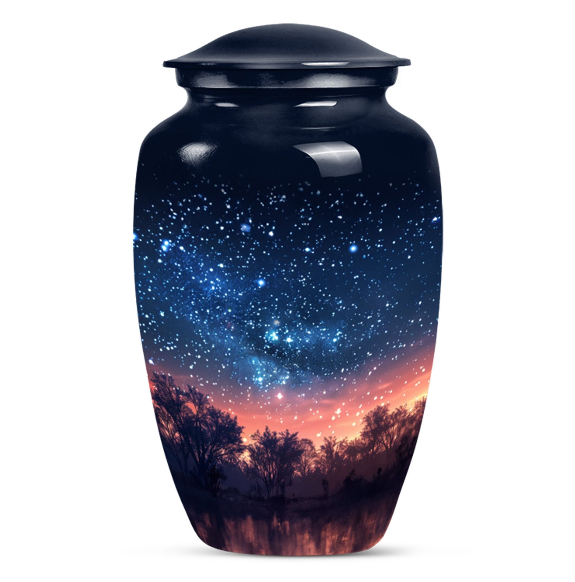 Starry Night Theme Large Urn 10 Inch