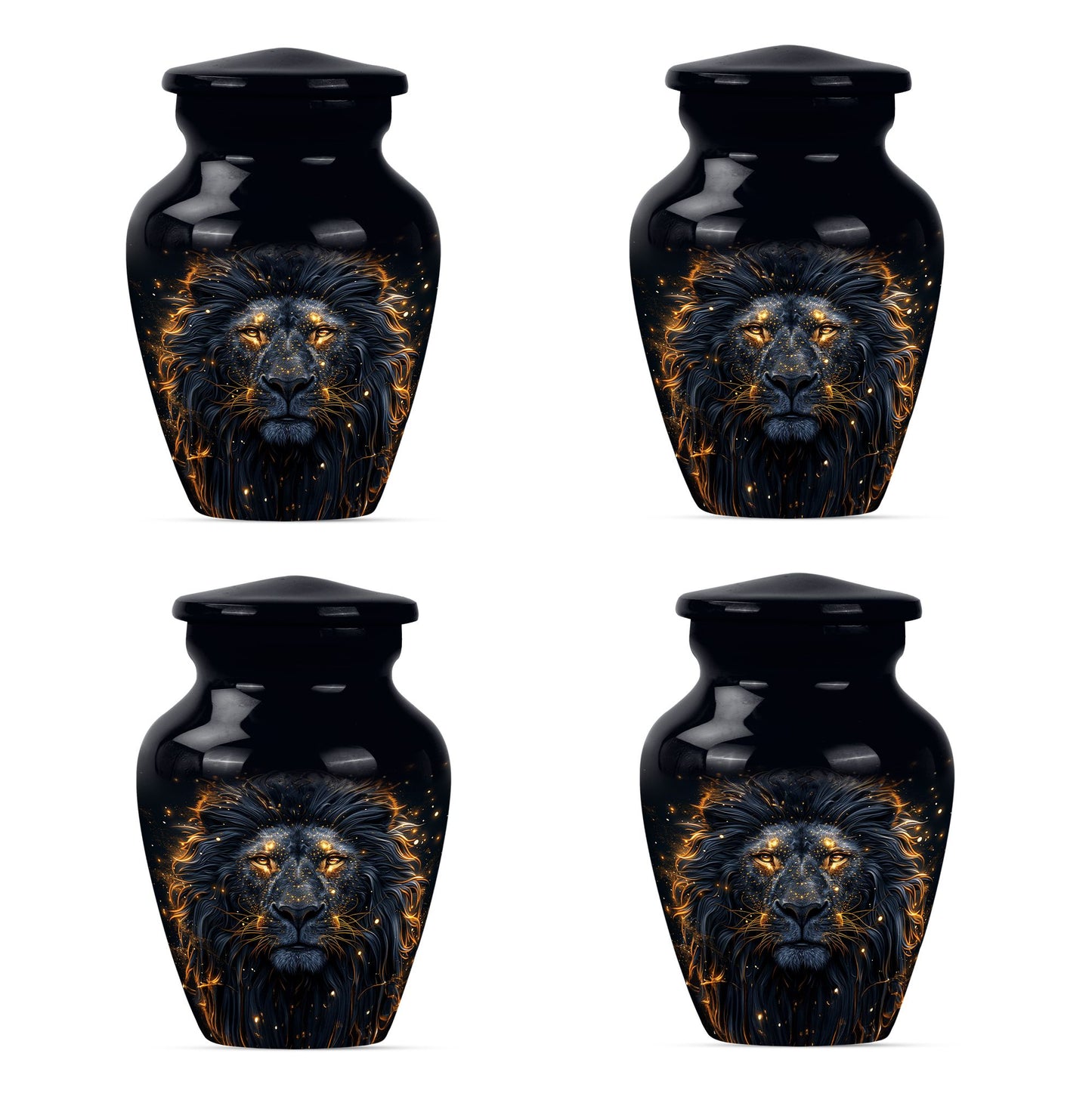 Lion Theme 3 Inch Keepsake Pack of 4