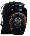Lion Theme Large Urn 10 Inch