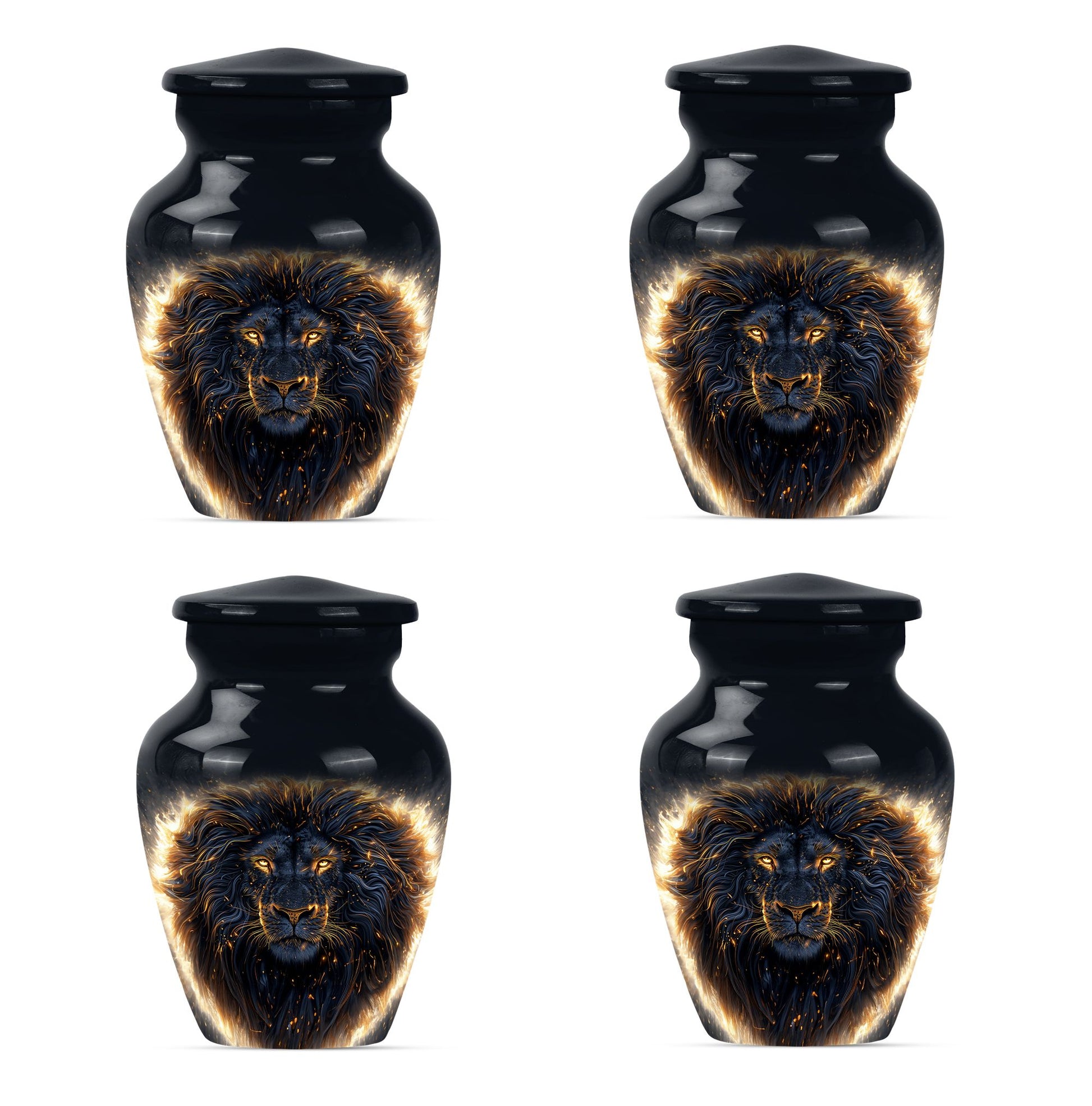 Lion Theme 3 Inch Keepsake Pack of 4