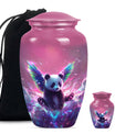 Panda Theme Large Urn With 1 Keepsake Urn