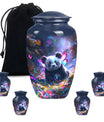 Panda Theme Large Urn With 4 Keepsake Urn