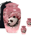 Panda Theme Large Urn With 2 Keepsake Urn