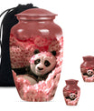 Panda Theme Large Urn With 2 Keepsake Urn
