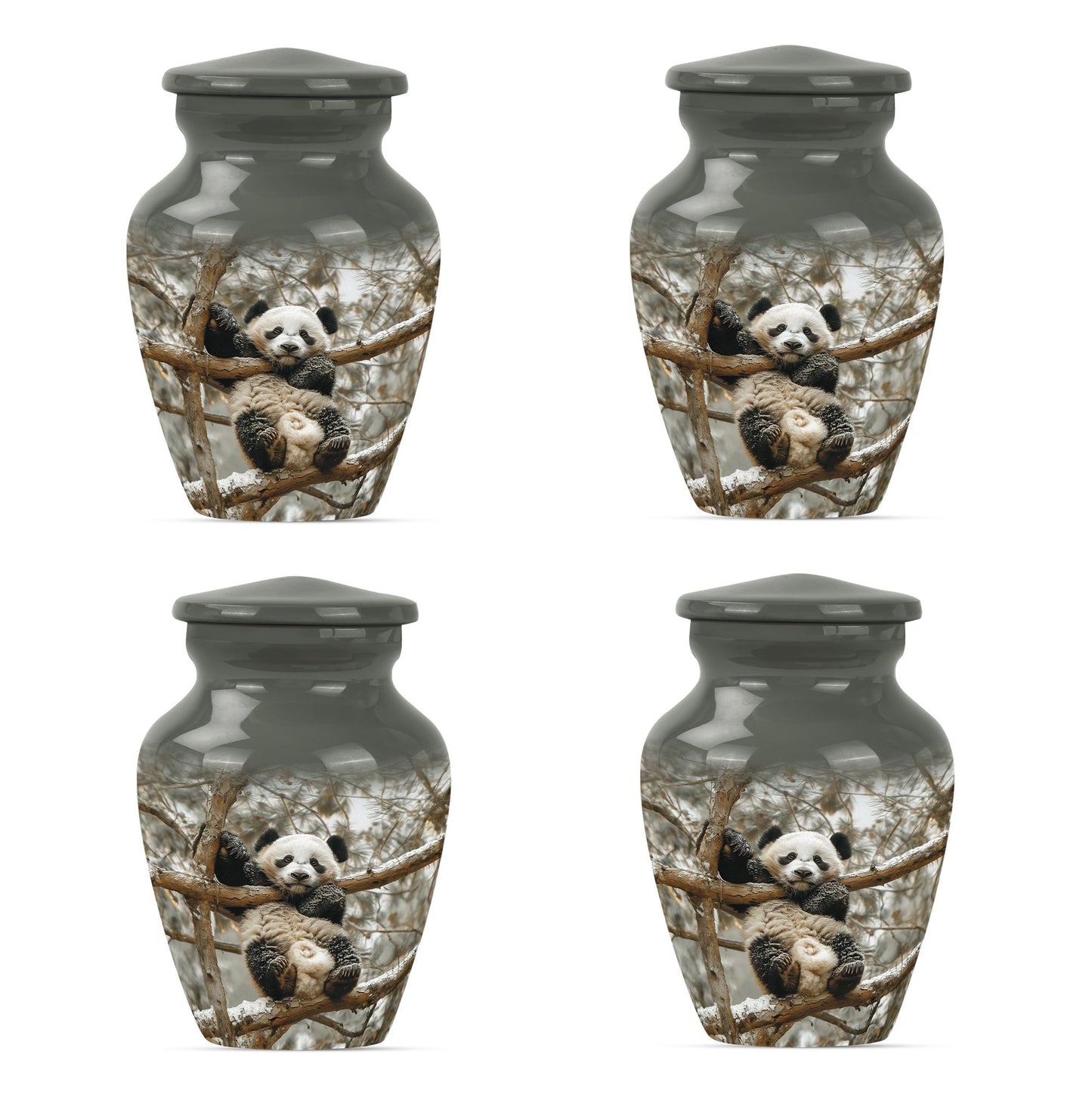 Panda Theme 3 Inch Keepsake Pack of 4