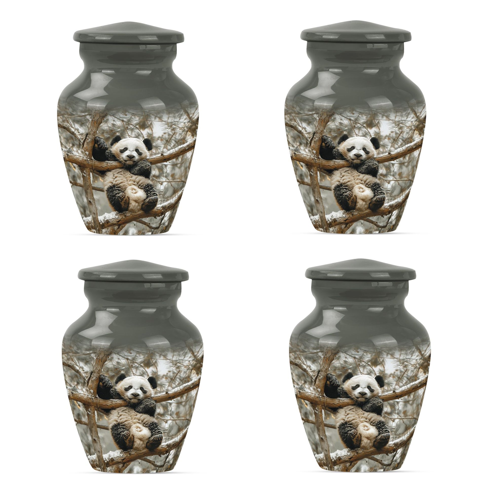 Panda Theme 3 Inch Keepsake Pack of 4