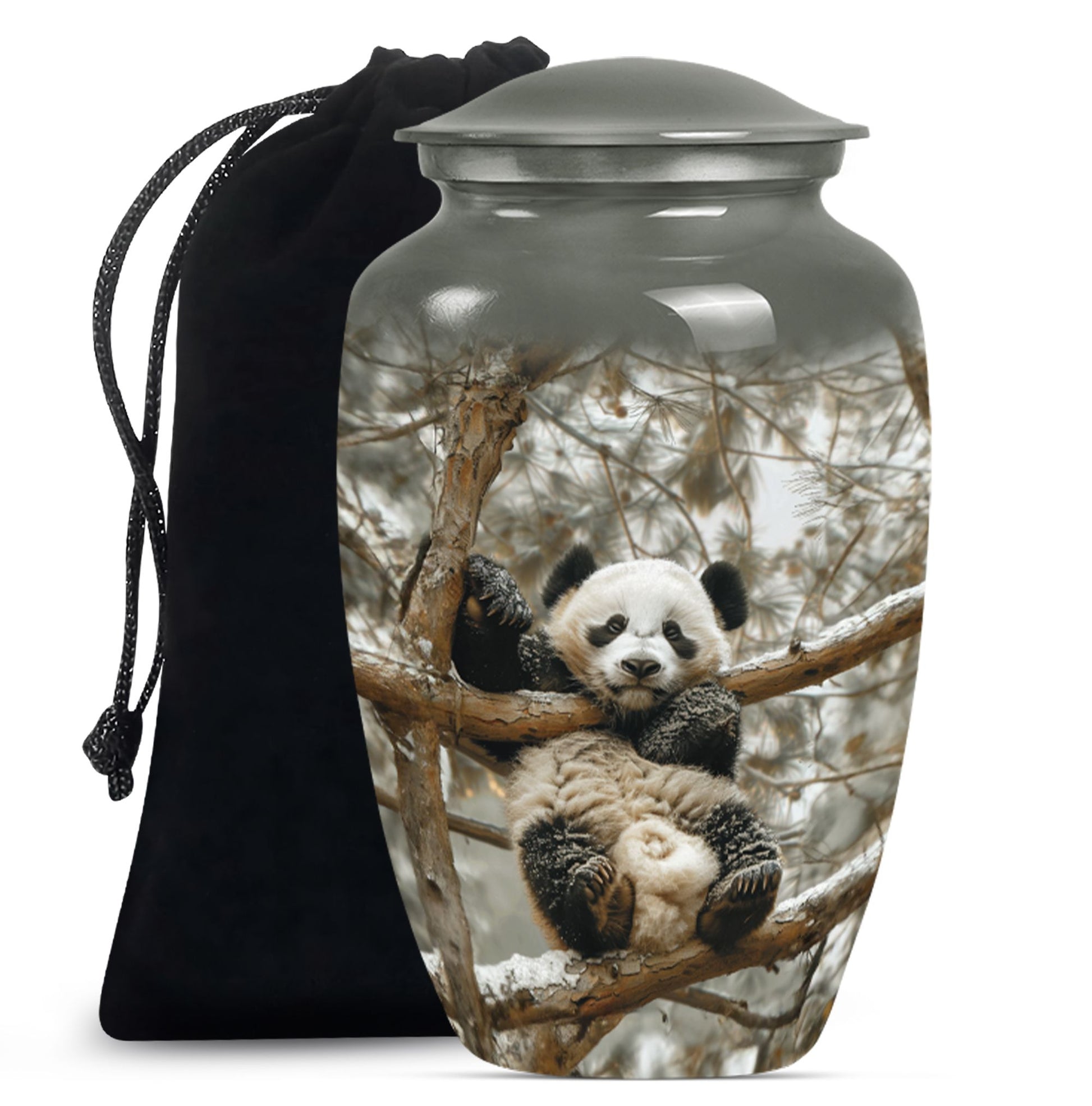 Panda Theme Large Urn 10 Inch