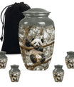 Panda Theme Large Urn With 4 Keepsake Urn