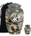 Panda Theme Large Urn With 1 Keepsake Urn