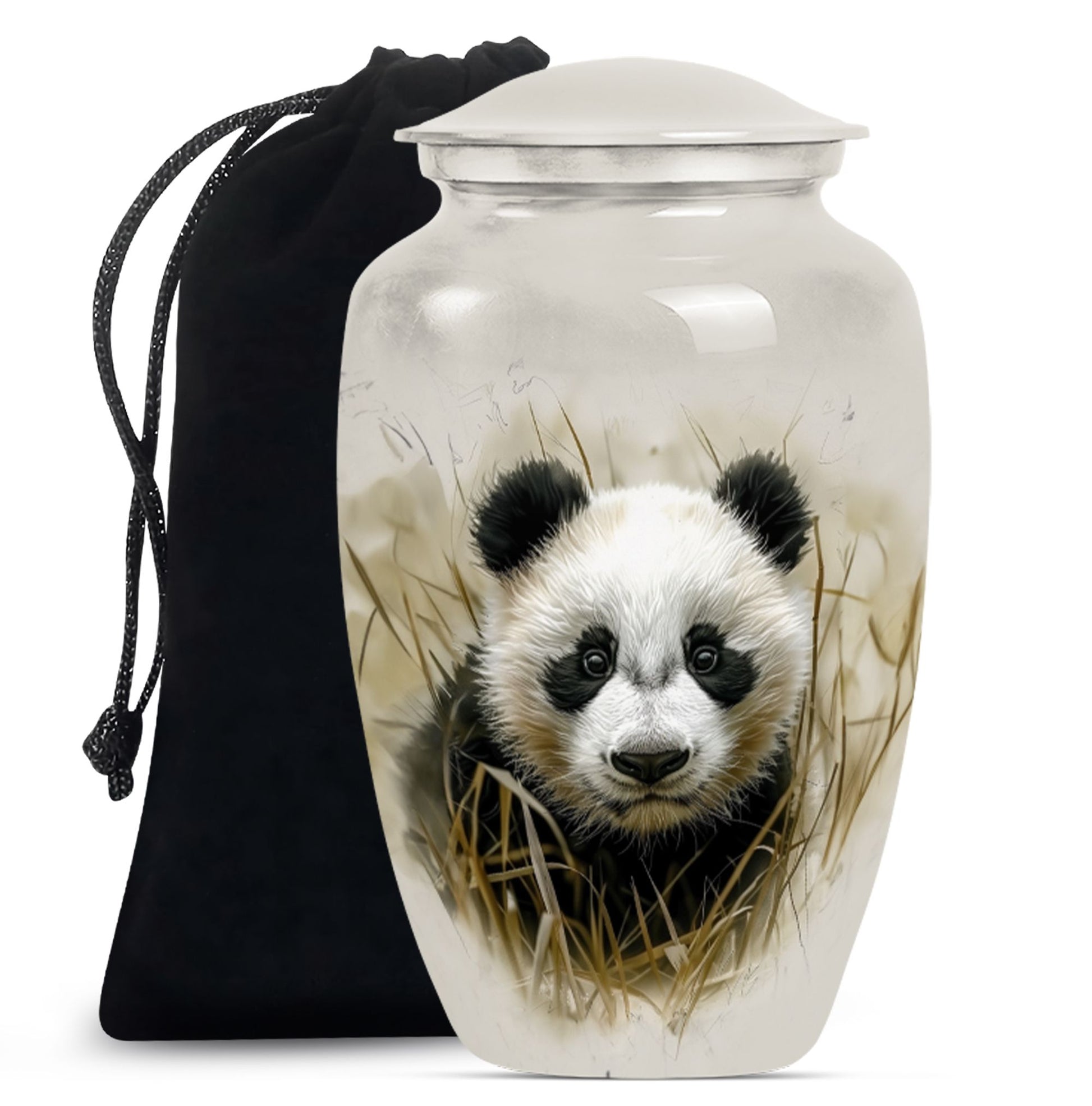 Panda Theme Large Urn 10 Inch