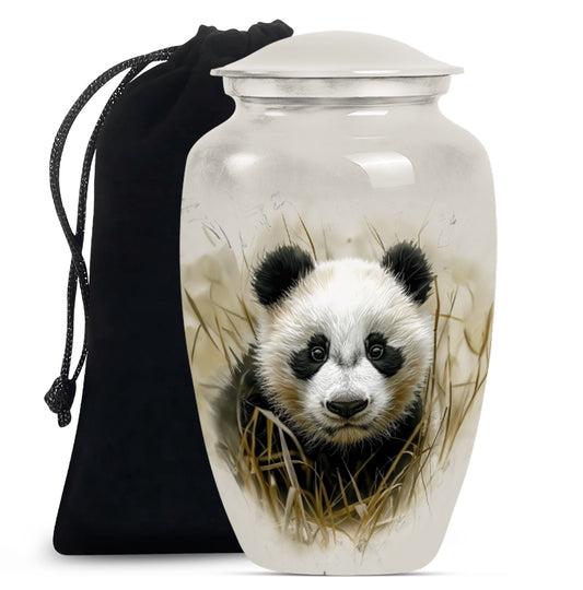 Panda Theme Large Urn 10 Inch
