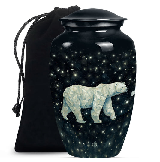 Polar Bear Theme Large Urn 10 Inch