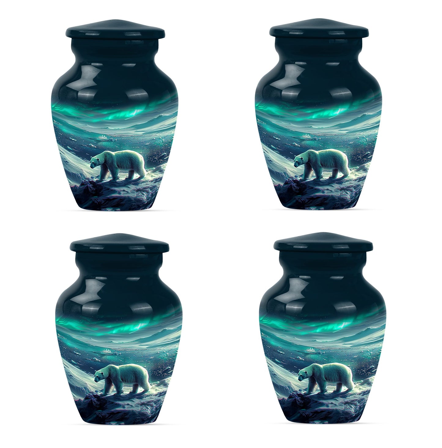 Polar Bear Theme 3 Inch Keepsake Pack of 4