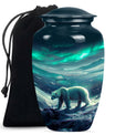Polar Bear Theme Large Urn 10 Inch