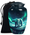 Polar Bear Theme Large Urn 10 Inch