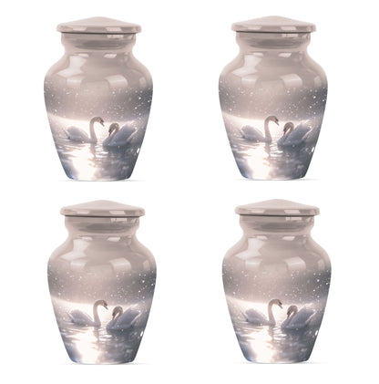 Swan Theme 3 Inch Keepsake Pack of 4