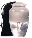 Swan Theme Large Urn 10 Inch