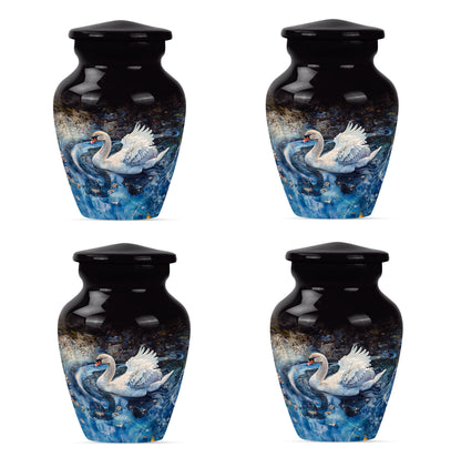 Swan Theme 3 Inch Keepsake Pack of 4