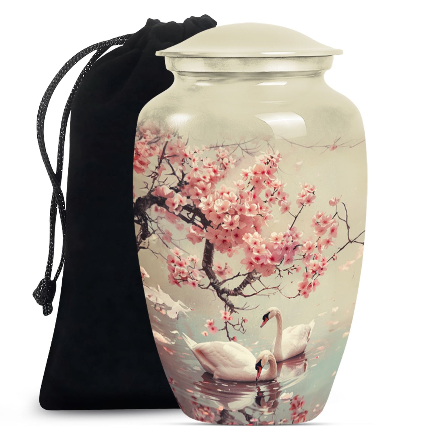 Swan Theme Large Urn 10 Inch