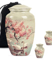 Swan Theme Large Urn With 2 Keepsake Urn