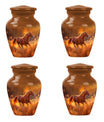 Runing Horse Theme 3 Inch Keepsake Pack of 4