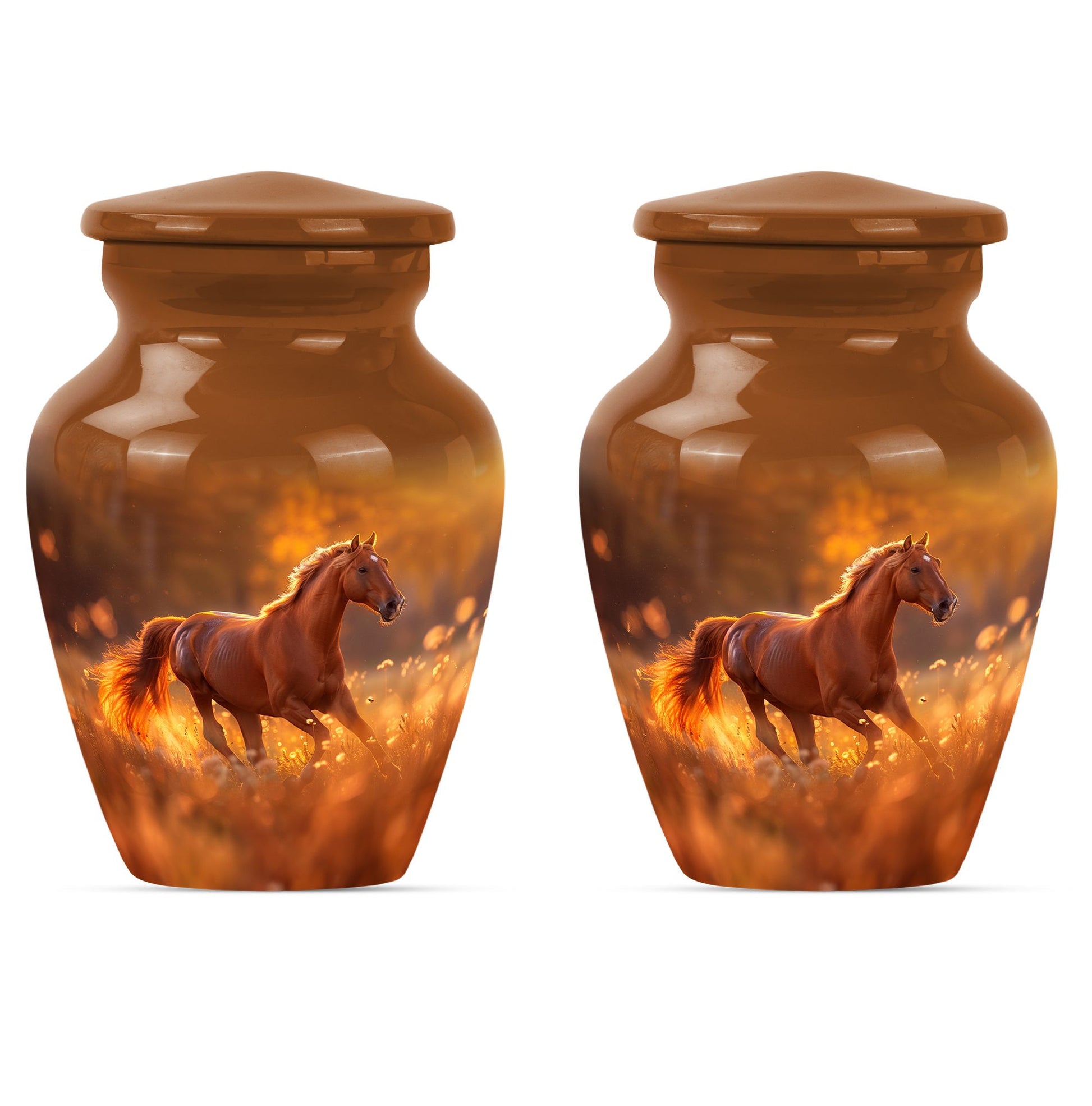 Runing Horse Theme 3 Inch Keepsake Pack of 2
