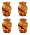 Runing Horse Theme 3 Inch Keepsake Pack of 4