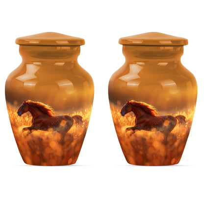 Runing Horse Theme 3 Inch Keepsake Pack of 2