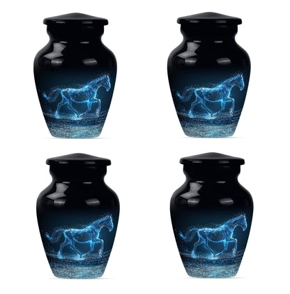 Runing Horse Theme 3 Inch Keepsake Pack of 4