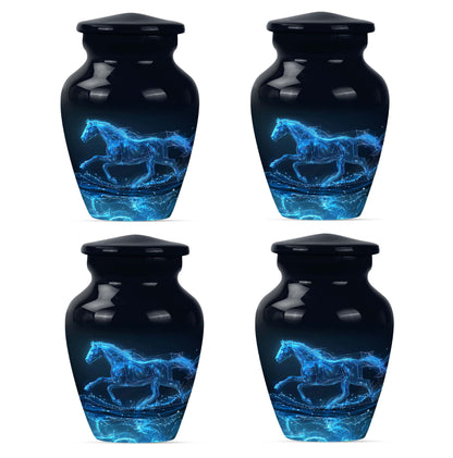 Runing Horse Theme 3 Inch Keepsake Pack of 4