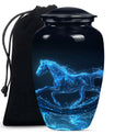 Runing Horse Theme Large Urn 10 Inch