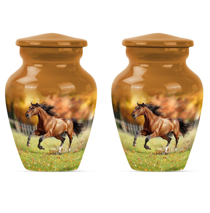 Runing Horse Theme 3 Inch Keepsake Pack of 2