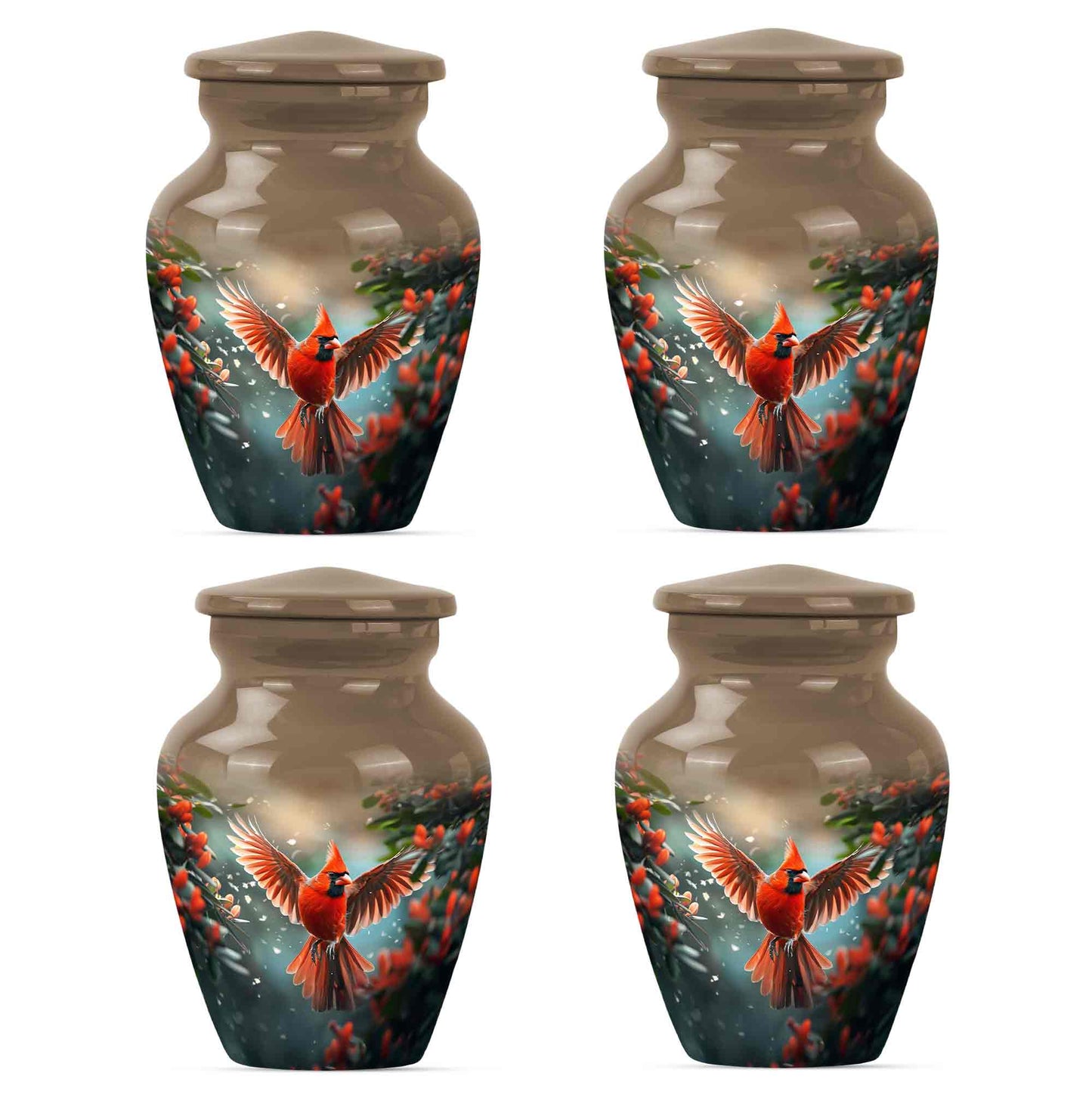 Cardinal Theme 3 Inch Keepsake Pack of 4