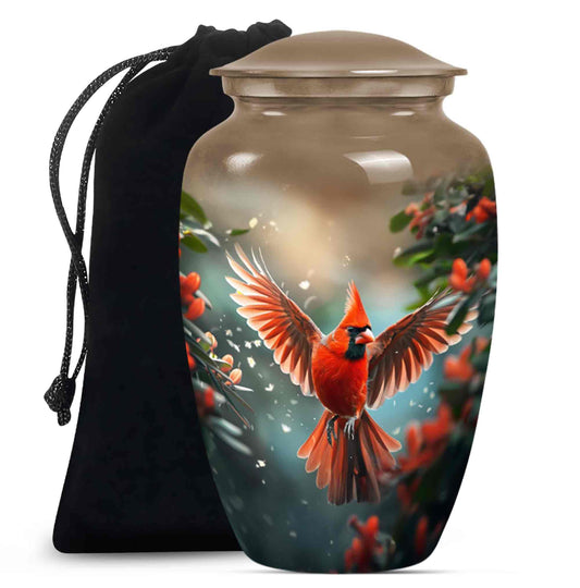 Cardinal Theme Large Urn 10 Inch