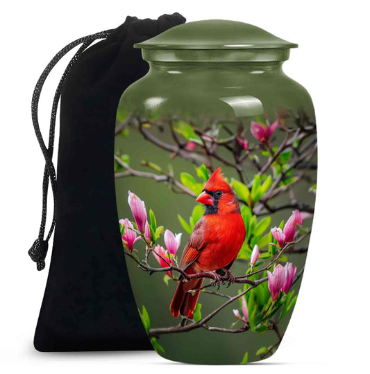 Cardinal Theme Large Urn 10 Inch