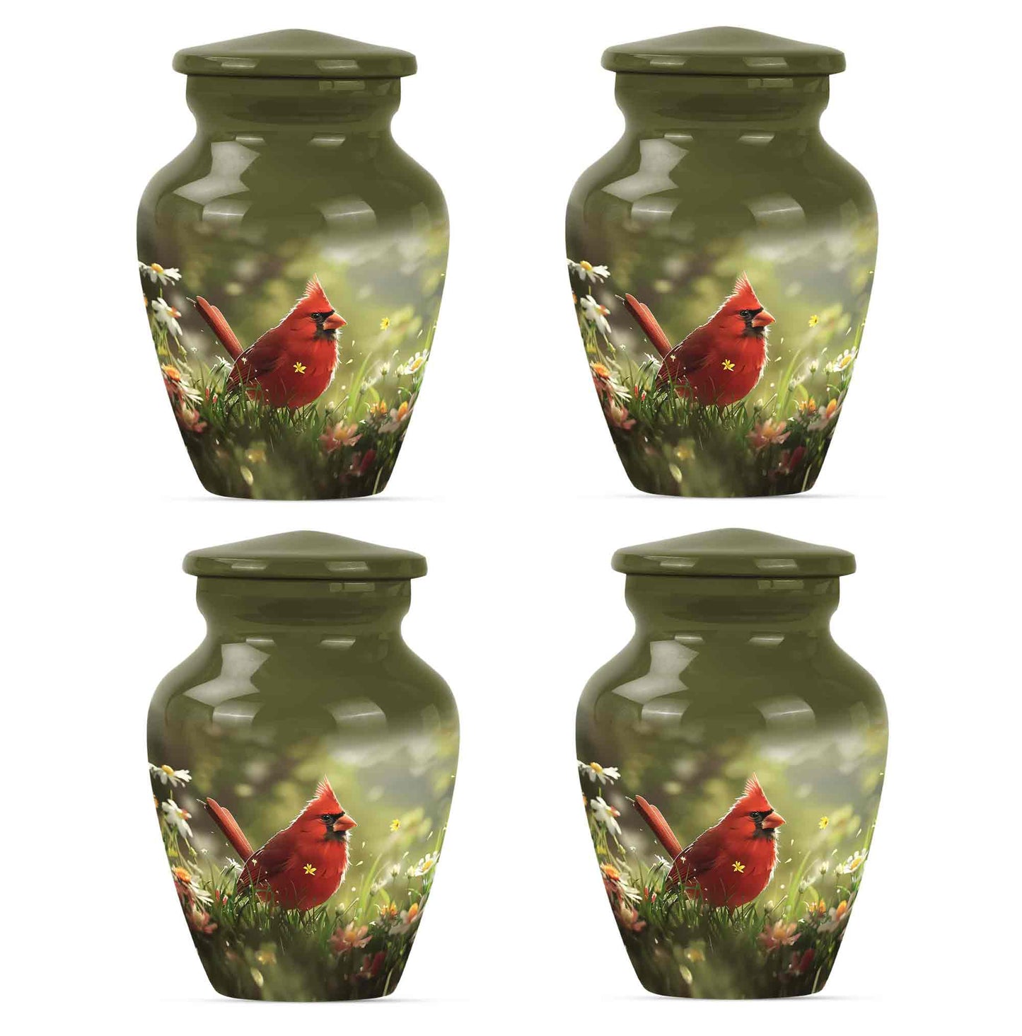 Cardinal Theme 3 Inch Keepsake Pack of 4
