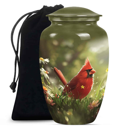 Cardinal Theme Large Urn 10 Inch