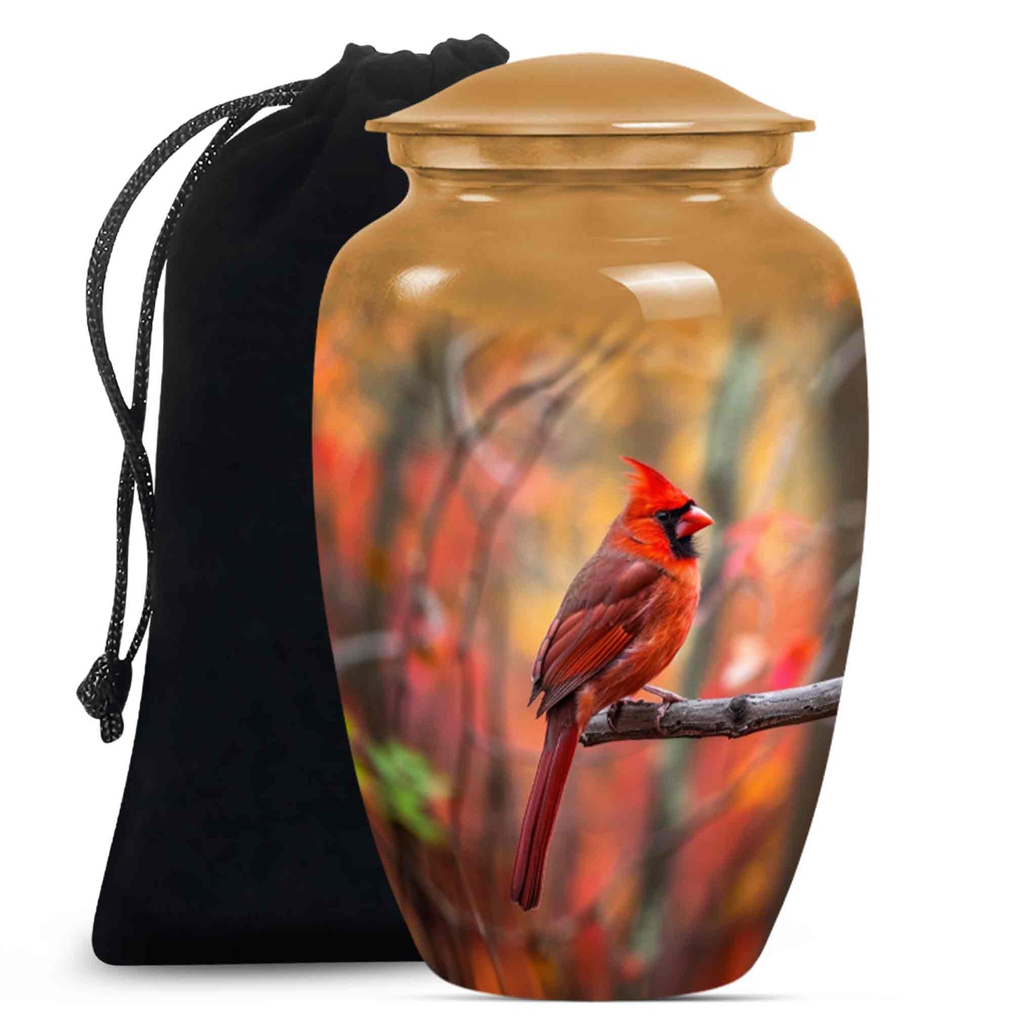 Cardinal Theme Large Urn 10 Inch
