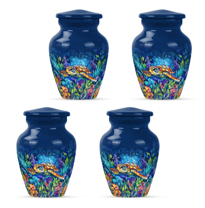 Turtle Theme 3 Inch Keepsake Pack of 4