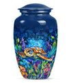 Turtle Theme Large Urn 10 Inch