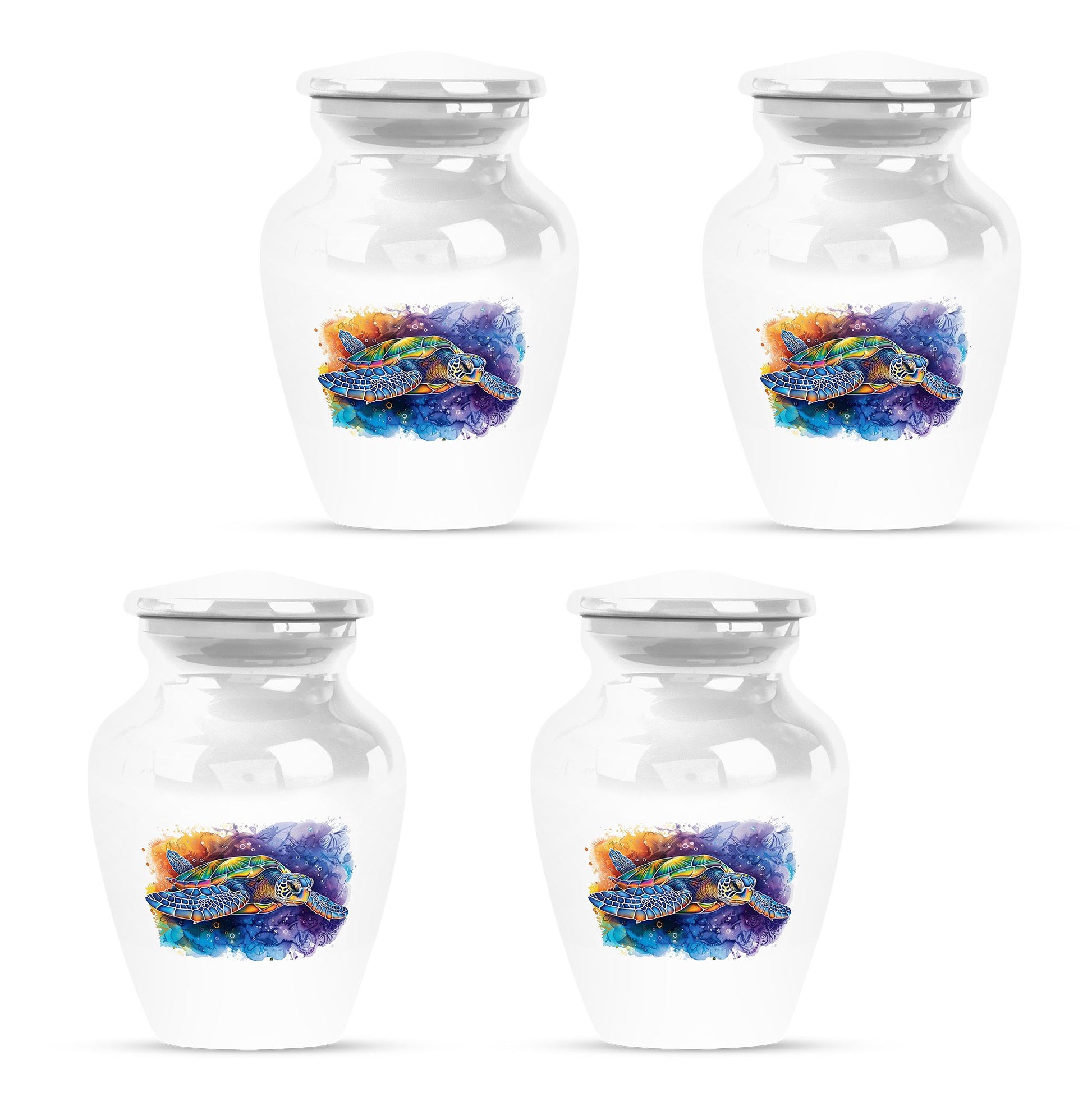 Turtle Theme 3 Inch Keepsake Pack of 4