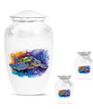 Turtle Theme Large Urn With 2 Keepsake Urn