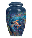 Turtle Theme Large Urn 10 Inch