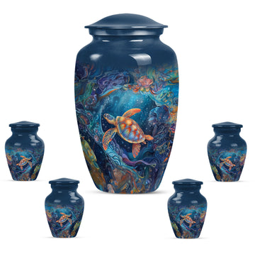 Large Urn With 4 Keepsake Urn