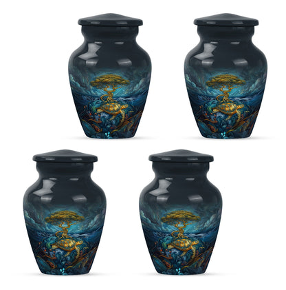 Turtle Theme 3 Inch Keepsake Pack of 4